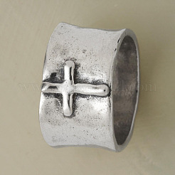 Cross Pattern Alloy Finger Rings&nbsp;FS-WG6D053-03