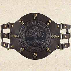 PU Leather Waist Chains for Women&nbsp;AJEW-WH20067-001AG-01