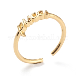Constellation/Zodiac Sign Brass Cuff Rings&nbsp;RJEW-O042-06G-H