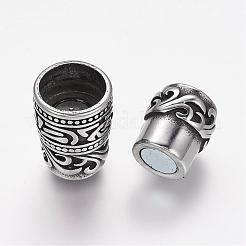 304 Stainless Steel Magnetic Clasps with Glue-in Ends&nbsp;STAS-K122-05