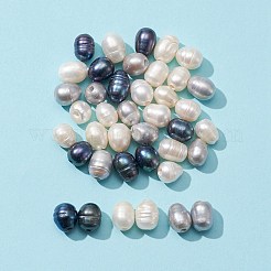 40Pcs 3 Colors Natural Cultured Freshwater Pearl Loose Beads&nbsp;PEAR-FS0001-01