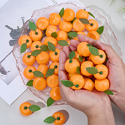 50Pcs Plastic Simulated Orange Model&nbsp;AJEW-SP0003-62