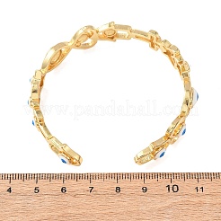 Brass Cuff Bangles for Women&nbsp;BJEW-C140-34G