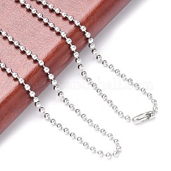 Tarnish Resistant Classic Plain 304 Stainless Steel Mens Womens Ball Chain Necklaces&nbsp;LS-STAS-M174-007