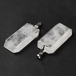 Natural Quartz Crystal Pendants&nbsp;G-H286-05P-01