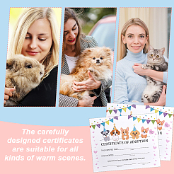 Paper Animal Adoption Card&nbsp;AJEW-WH0485-14