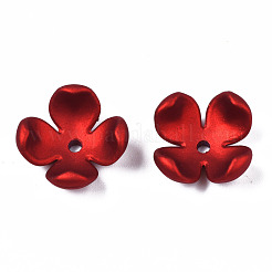 Rubberized Style Opaque Acrylic Bead Caps&nbsp;ACRP-T010-03