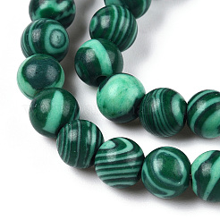 Synthetic Malachite Bead Strands&nbsp;G-Q462-57-6mm
