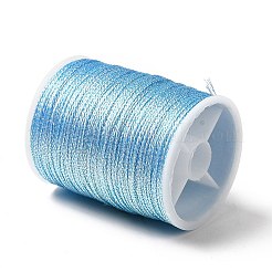 12 Rolls 12 Colors 6-Ply Polyester Metallic Embroidery Thread&nbsp;OCOR-L046-01B