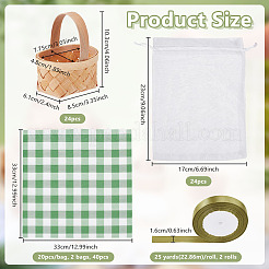 Bamboo Weaving Basket Mini Model&nbsp;AJEW-OC0015-97B