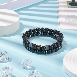 2Pcs 2 Style Mala Bead Bracelets Set&nbsp;BJEW-JB08415