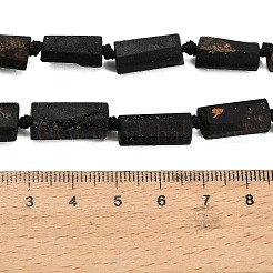 Natural Black Tourmaline Beads Strands&nbsp;G-F716-01-B01