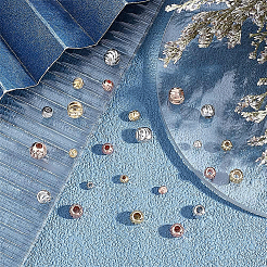 12pcs 6 colors Brass Enamel Beads&nbsp;KK-BC0004-49