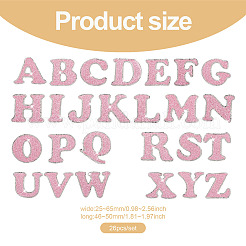 26 Letters Cloth Iron/Sew on Patches&nbsp;PJ-TAC0004-04F