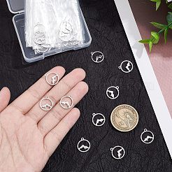 30Pcs 201 Stainless Steel Charms&nbsp;STAS-UN0034-41