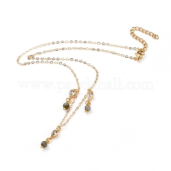 Natural Gemstone Bib Statement Necklaces&nbsp;NJEW-JN02582