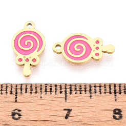 304 Stainless Steel Enamel Charms&nbsp;STAS-T065-59G-02