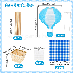Paper & Iron Ball Lantern Party Decor&nbsp;AJEW-NB0009-45B