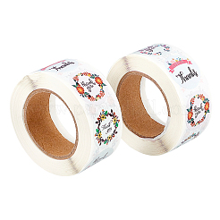 1 Inch Thank You Sticker Self-Adhesive Kraft Paper Gift Tag Stickers&nbsp;DIY-GL0001-05-07