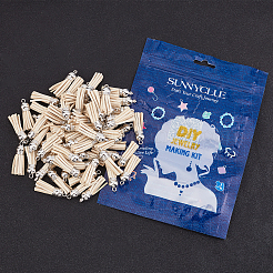 100Pcs Faux Suede Tassel Pendant Decorations&nbsp;FIND-SC0002-29D