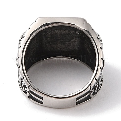 Viking 304 Stainless Steel Valknut Rings&nbsp;RJEW-U005-06A-AS
