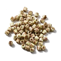 Handmade Lampwork Cylinder Seed Beads&nbsp;GLAA-D305-01A