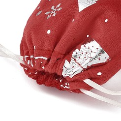 Silver Stamping Christmas Velvet Storage Bags&nbsp;ABAG-Q053-01A-02C