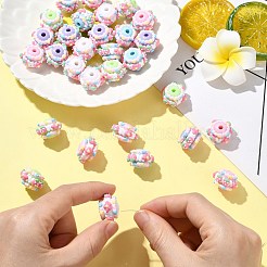 30Pcs 5 Colors Opaque Acrylic Beads&nbsp;MACR-CJ0002-33