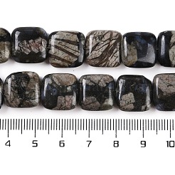 Natural Glaucophane Beads Strands&nbsp;G-C141-F01-03