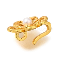 Brass Hoop Clasps&nbsp;KK-H506-06MG