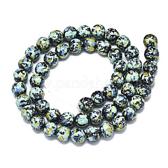 Spray Painted Non-magnetic Synthetic Hematite Beads Strands&nbsp;G-S352-83B