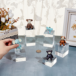5Pcs 5 Styles Acrylic Display Pedestals for Jewelry&nbsp;ODIS-BC0001-20B