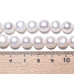 Natural Cultured Freshwater Pearl Beads Strands&nbsp;PEAR-N014-08H-01