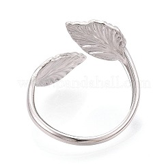 304 Stainless Steel Cuff Open Rings for Women&nbsp;RJEW-N052-26P