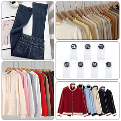210Pcs 7 Styles Plastic Clothing Size Labels&nbsp;FIND-CY0001-86A