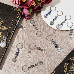 10 Sets Tibetan Style Alloy Keychain&nbsp;KEYC-CP0001-30