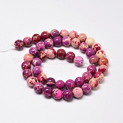 Natural Imperial Jasper Beads Strands&nbsp;G-I122-6mm-08