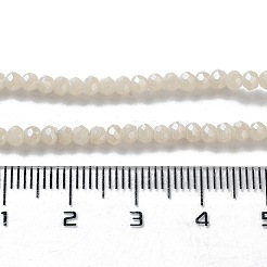 Electroplate Imitation Jade Glass Bead Strands&nbsp;EGLA-J047-3x2mm-F03