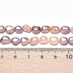 Natural Cultured Freshwater Pearl Beads Strands&nbsp;PEAR-N014-05F-02