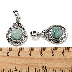 Natural Amazonite Pendants&nbsp;G-Q158-05P-05