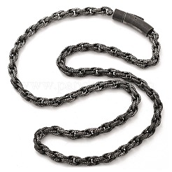 304 Stainless Steel Rope Chain Necklaces for Women Men&nbsp;NJEW-A033-03H-AS