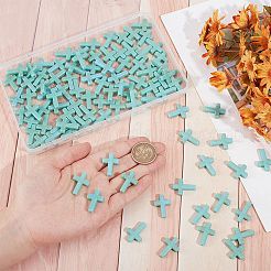 100Pcs Plastic Imitation Turquoise Beads&nbsp;KY-SC0002-18B