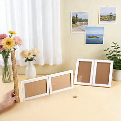 2Pcs 2 Styles MDF Folding Photo Frame Stand&nbsp;AJEW-FG0005-82B
