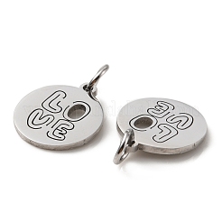 Non-Tarnish 304 Stainless Steel Charms&nbsp;LS-STAS-D050-07P-12