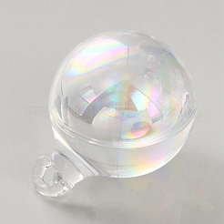 High Borosilicate Glass Bottle Pendants&nbsp;GLAA-WH0010-02C