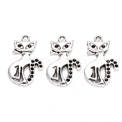 Tibetan Style Alloy Pendant Rhinestone Settings&nbsp;TIBEP-S319-059AS-RS