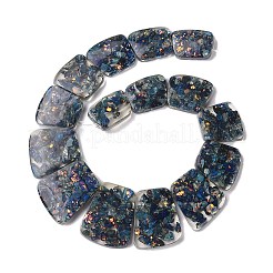 Dyed Natural Imperial Jasper with Resin Beads Strands&nbsp;G-Q017--E05-01C