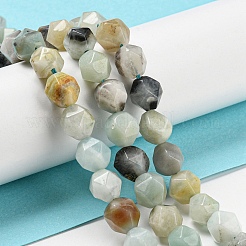 Natural Flower Amazonite Beads Strands&nbsp;G-C085-A01-01