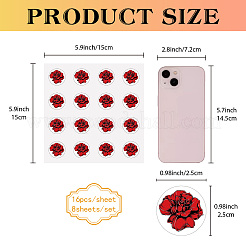 8 Sheets Plastic Waterproof Self-Adhesive Picture Stickers&nbsp;DIY-WH0428-040