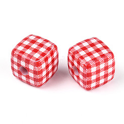 Printed Opaque Acrylic Beads&nbsp;MACR-N018-03